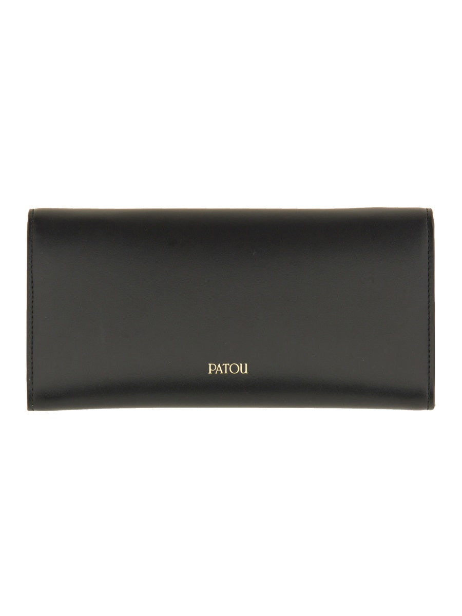 PATOU Mini Urban Leather Clutch Bag