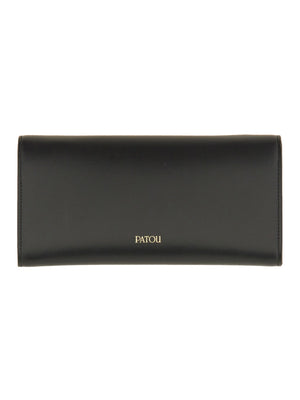 PATOU Mini Urban Leather Clutch Bag