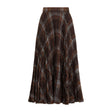 BALENCIAGA Elegant Wool Blend Midi Skirt