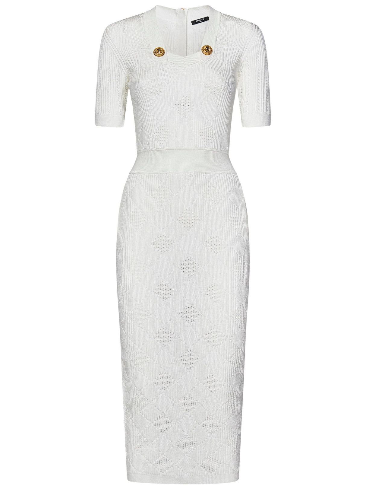 BALMAIN Elegant Longuette Dress for Women