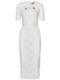 BALMAIN Elegant Longuette Dress for Women