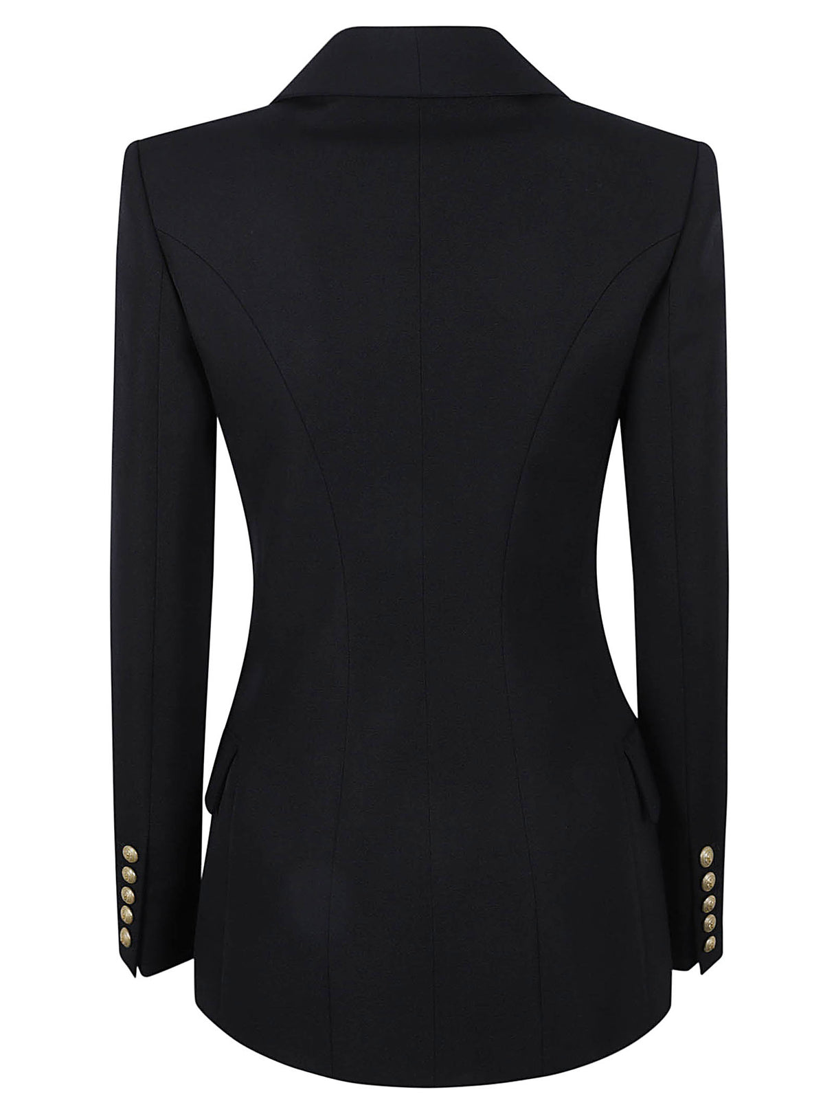 BALMAIN Double-Breasted Wool Blazer for Women