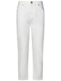 BALMAIN High-Waisted Cropped Jeans for Women