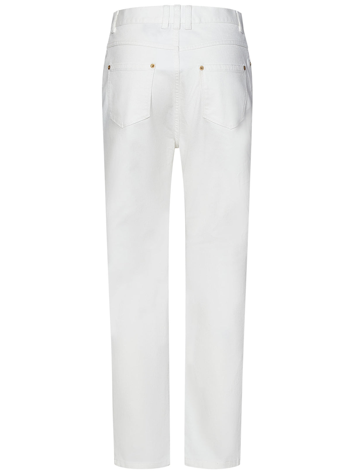 BALMAIN High-Waisted Cropped Jeans for Women