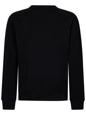 BALMAIN Organic Cotton Crewneck Sweatshirt for Men