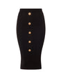 BALMAIN Ribbed Sustainable Viscose Mini Skirt