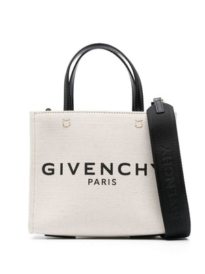 GIVENCHY Mini Logo-Print Canvas Tote Handbag