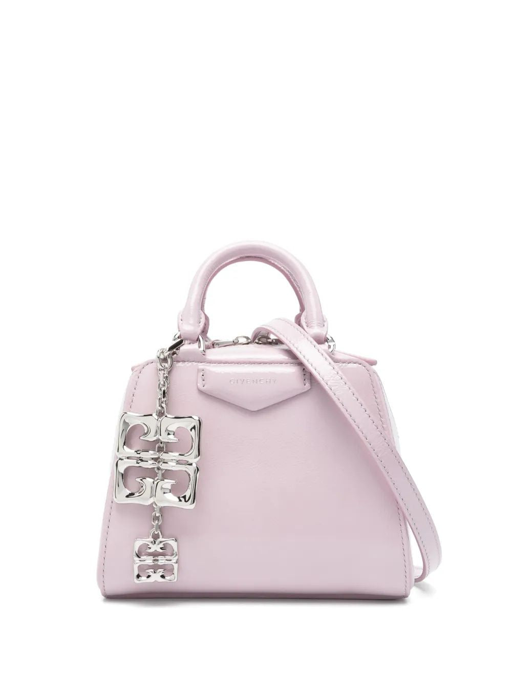 GIVENCHY Mini Patent Leather Handbag with Chain and Shoulder Strap