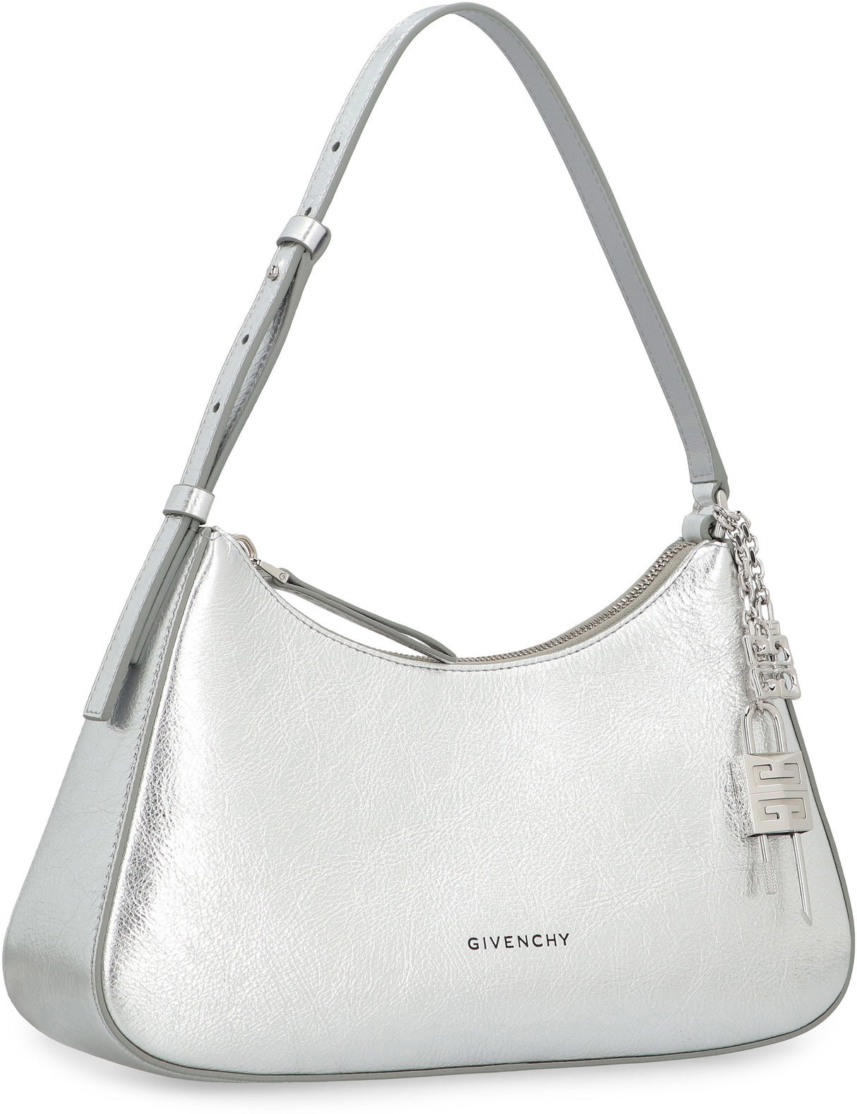 GIVENCHY Lucky Lock Pebbled Calfskin Shoulder Handbag (30 cm)