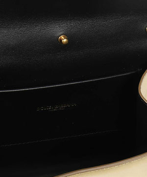 DOLCE & GABBANA Dazzle in Our Metallic Leather Top-Handle Handbag for Women