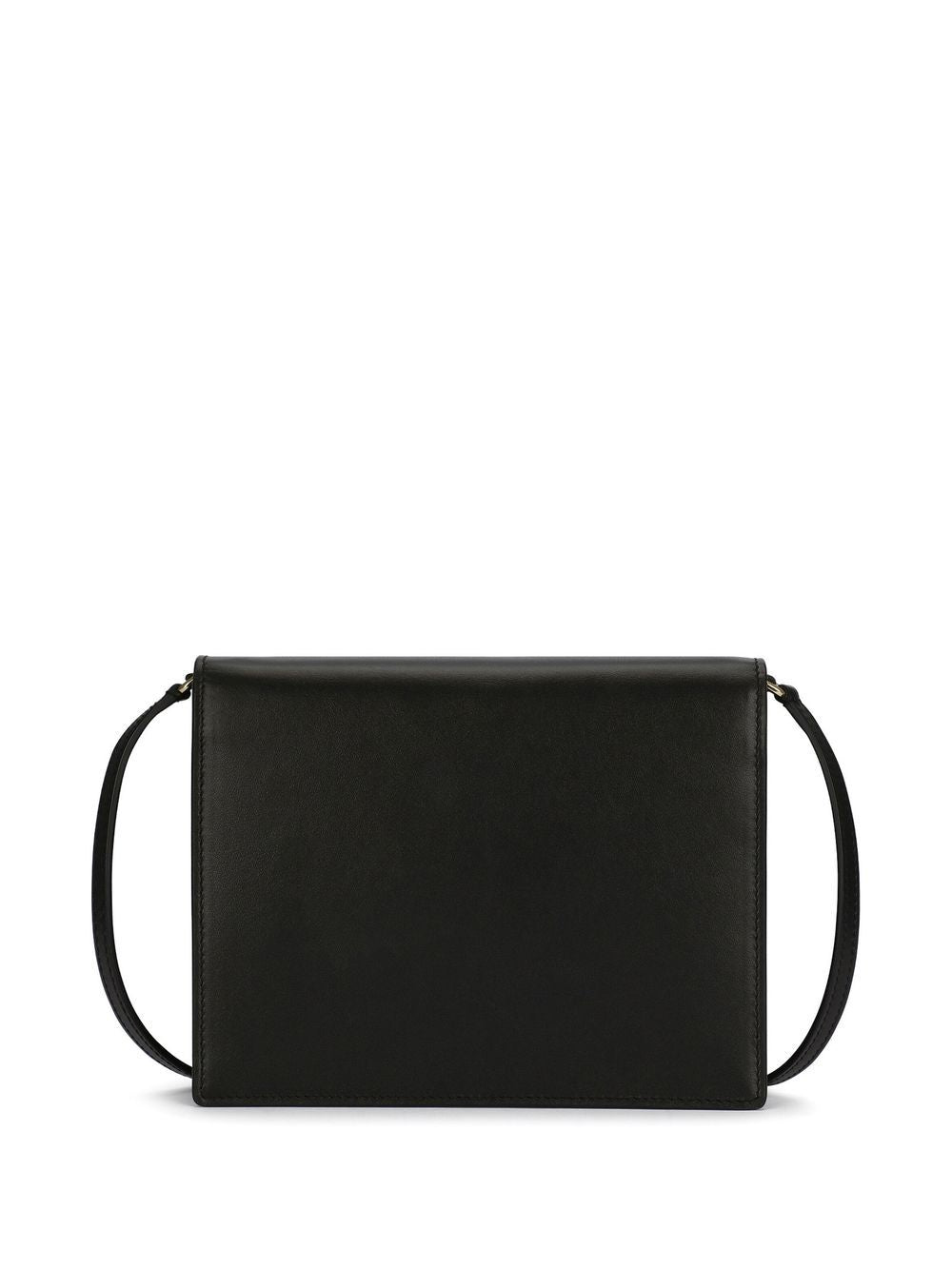 DOLCE & GABBANA Mini Leather Crossbody Handbag with Embossed Logo