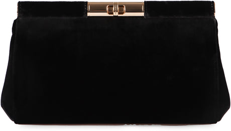 DOLCE & GABBANA Marlene Mini Velvet Clutch Handbag