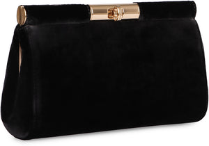 DOLCE & GABBANA Marlene Mini Velvet Clutch Handbag