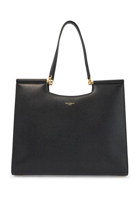 DOLCE & GABBANA Large Leather Tote Handbag