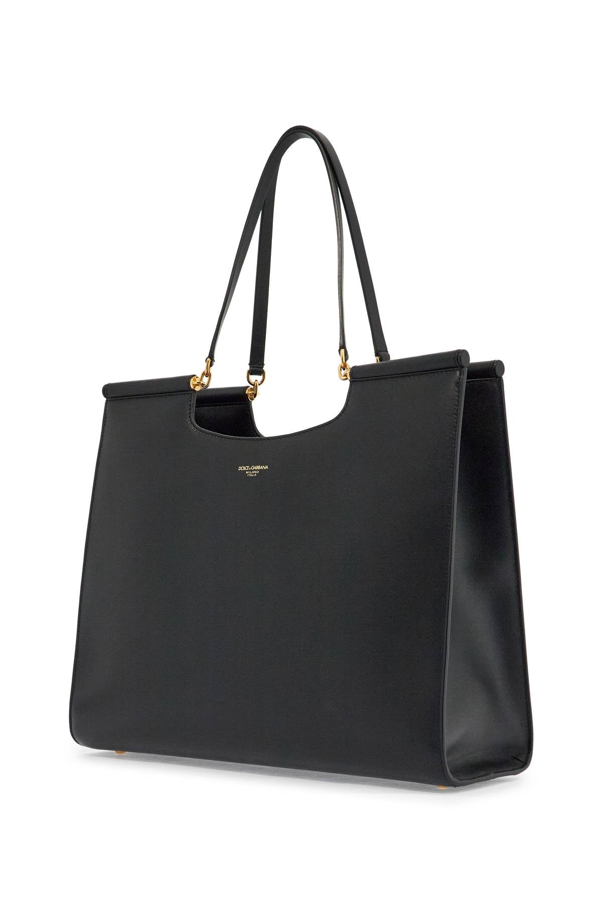 DOLCE & GABBANA Large Leather Tote Handbag