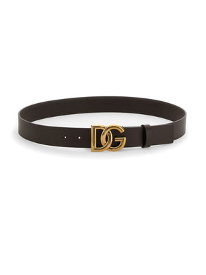 DOLCE & GABBANA Classic Leather Belt for Men