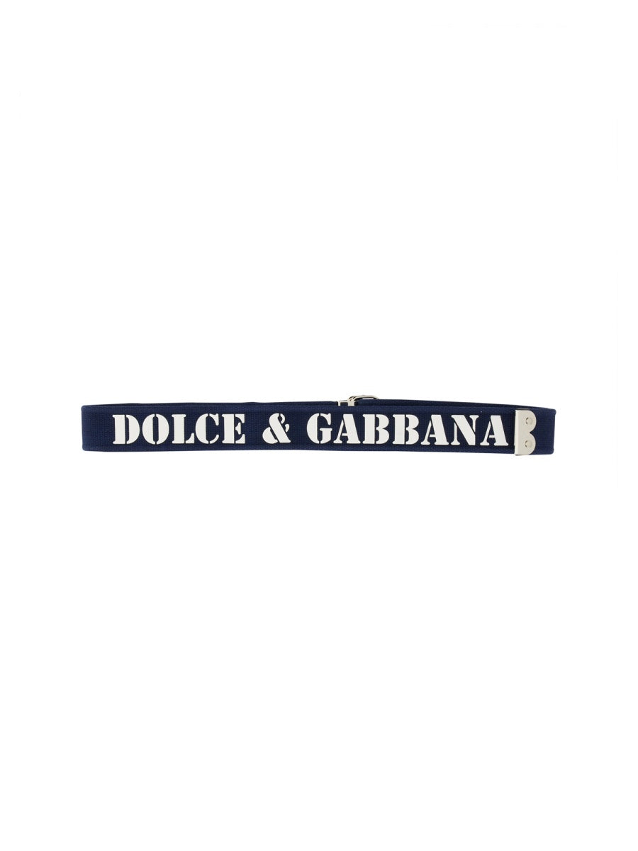 DOLCE & GABBANA Logo Belt for Men - SS24 Collection