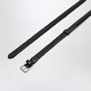 DOLCE & GABBANA Woven Leather Belt for Men