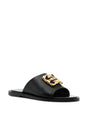 GIVENCHY Liquid Flat Sandals with Golden Logo