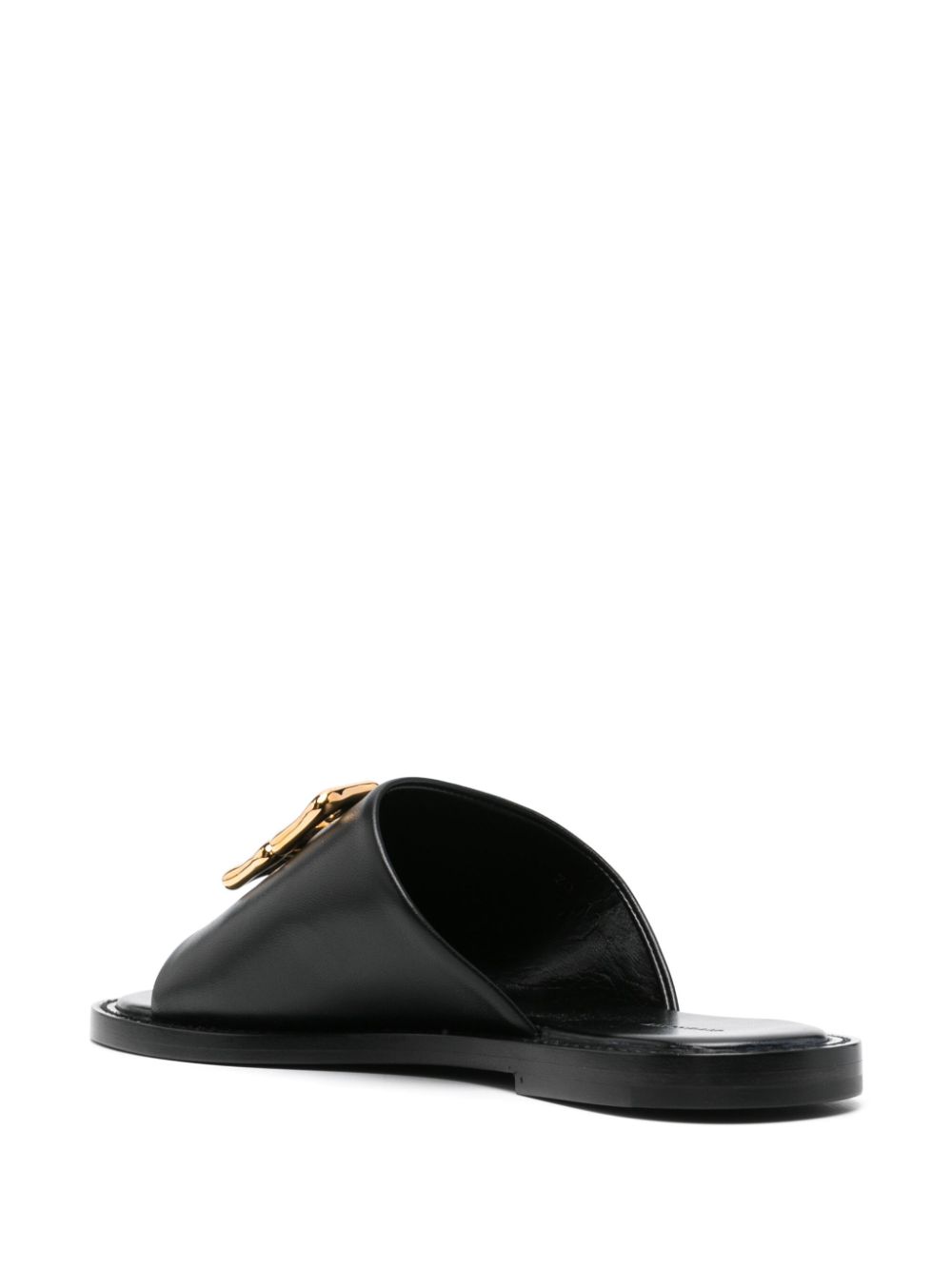 GIVENCHY Liquid Flat Sandals with Golden Logo