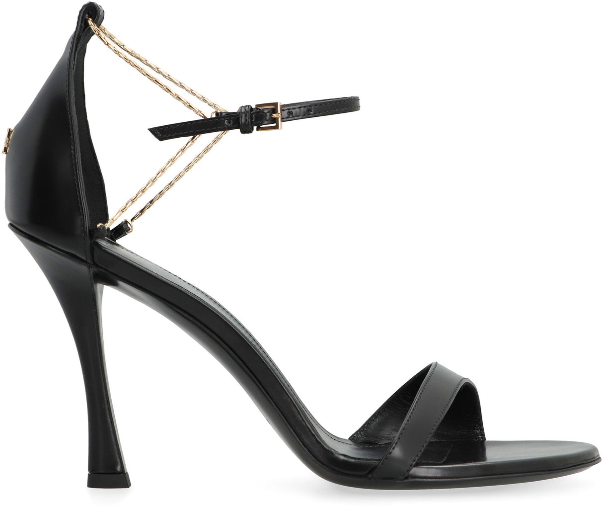 GIVENCHY Liquid Leather Adjustable Ankle Strap Sandals