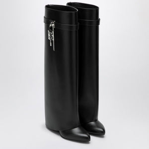 GIVENCHY High-Style Leather Shark Lock Boot