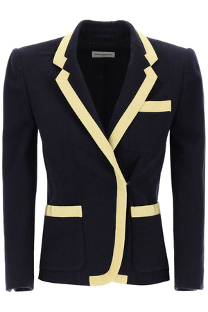 DRIES VAN NOTEN Shetland Fabric Mini Blazer