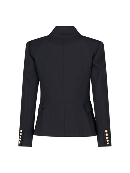 BALMAIN 女性用黒色ウールジャケット - FW23コレクション