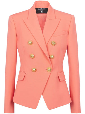 BALMAIN Women's Double-Breasted Wool Blazer