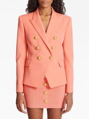 BALMAIN Women's Double-Breasted Wool Blazer