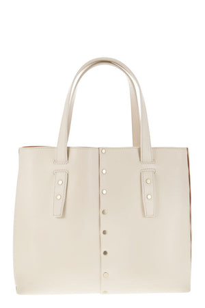 FABIANA FILIPPI Mini Studded Leather Tote Handbag