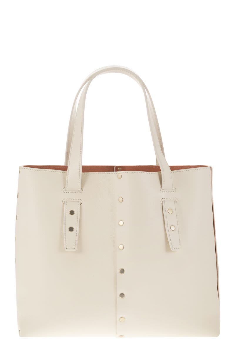 FABIANA FILIPPI Mini Studded Leather Tote Handbag