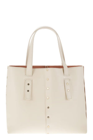 FABIANA FILIPPI Mini Studded Leather Tote Handbag