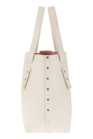 FABIANA FILIPPI Mini Studded Leather Tote Handbag