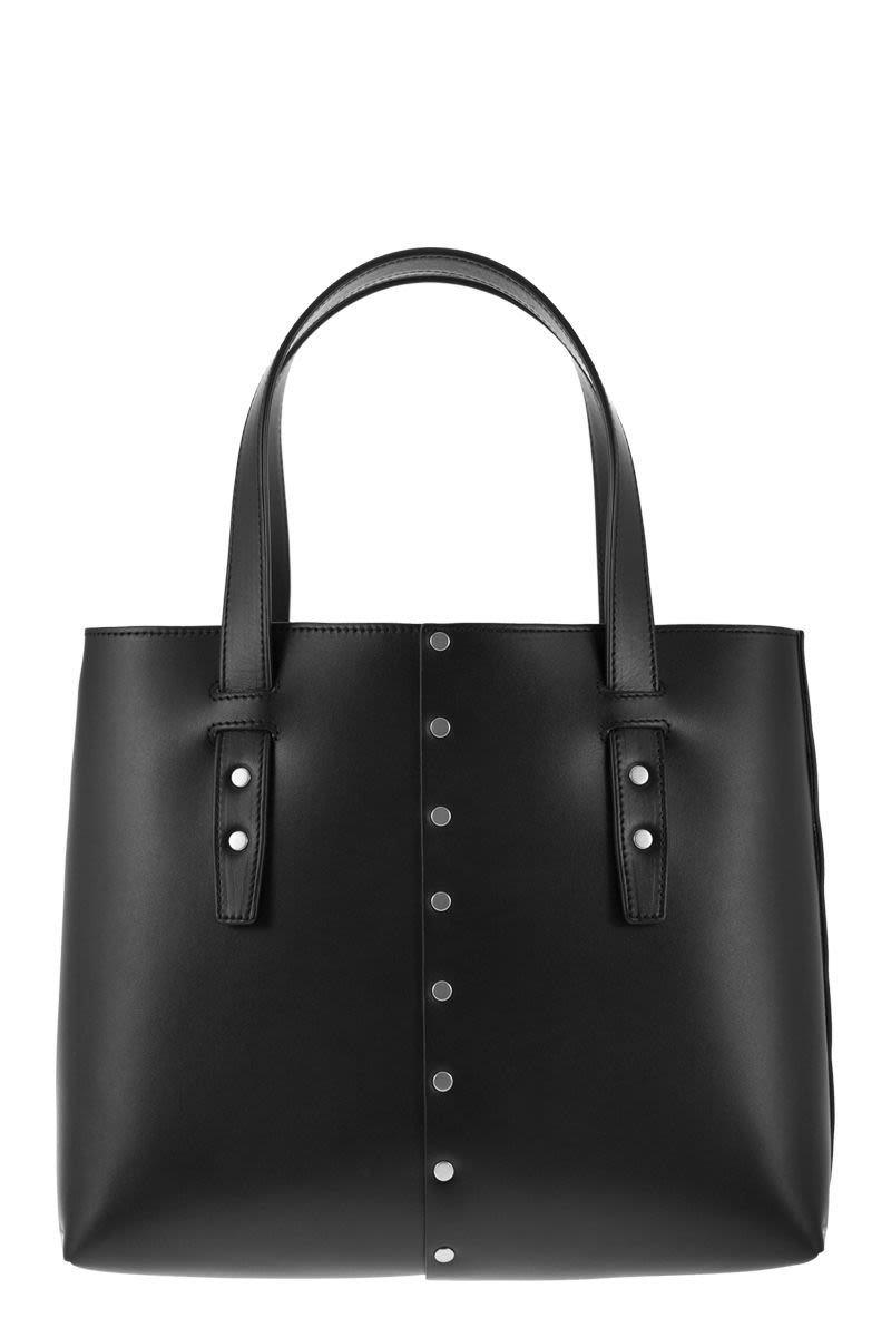 FABIANA FILIPPI Mini Studded Leather Tote Handbag