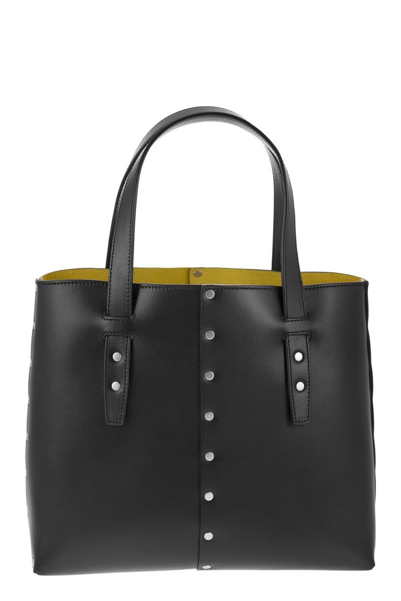 FABIANA FILIPPI Mini Studded Leather Tote Handbag