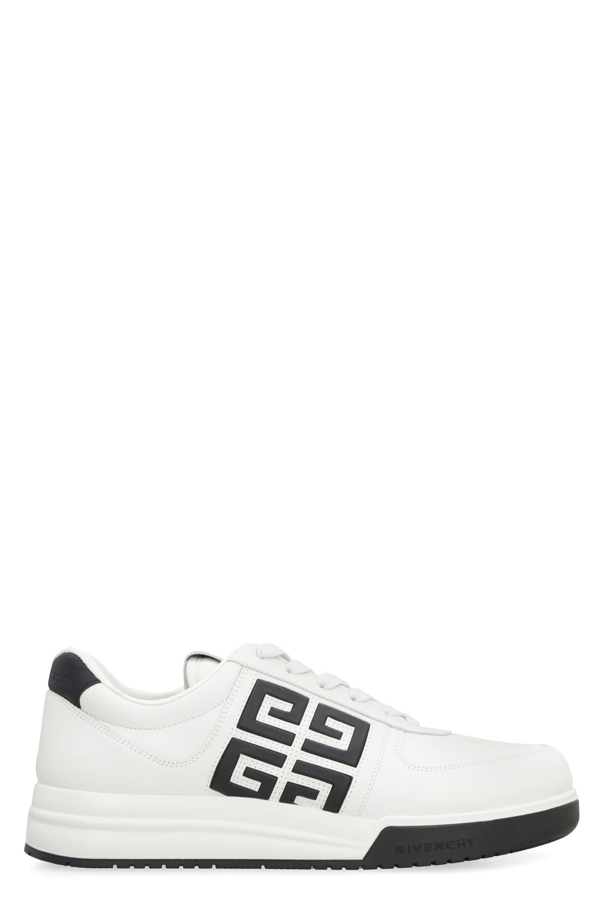 GIVENCHY Embossed 4G Logo White Low Top Trainers for Men