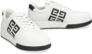 GIVENCHY Embossed 4G Logo White Low Top Trainers for Men