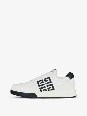 GIVENCHY Embossed 4G Logo White Low Top Trainers for Men