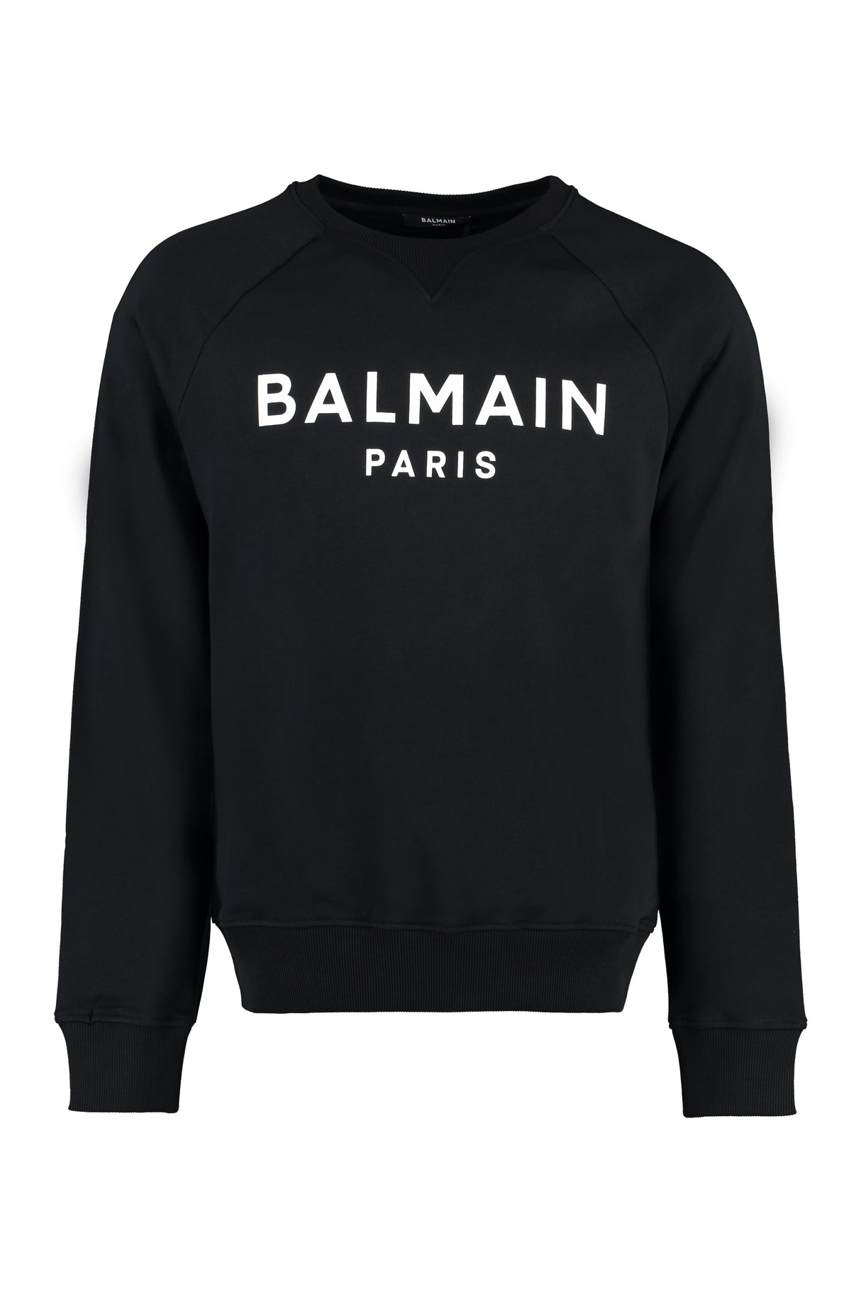 BALMAIN Essential Cotton Crew-Neck Sweatshirt