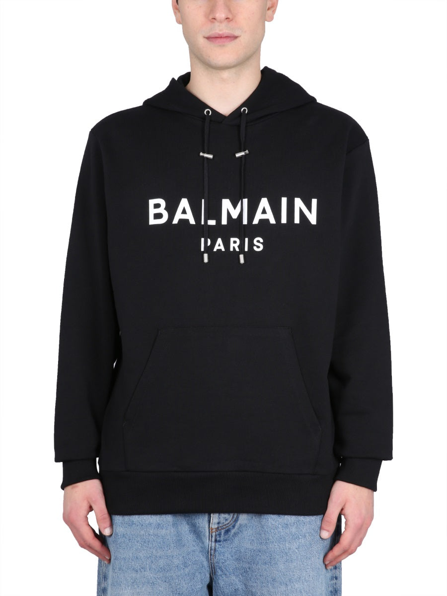 BALMAIN Men's Premium Hoodie with Drawstring