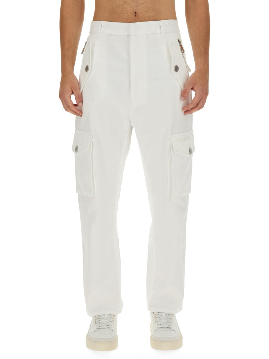 BALMAIN Regular Fit Cargo Pants - Size 50 IT