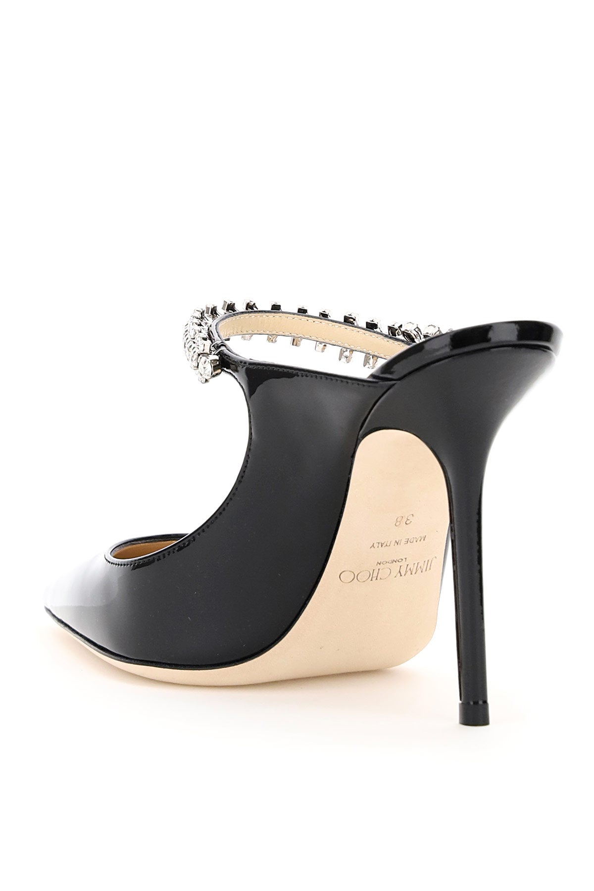 JIMMY CHOO Elegant 100 Flat with Crystal Detail