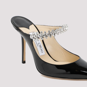 JIMMY CHOO Elegant 100 Flat with Crystal Detail