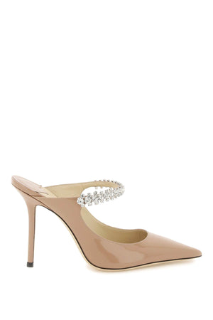 JIMMY CHOO Elegant 100 Flat with Crystal Detail