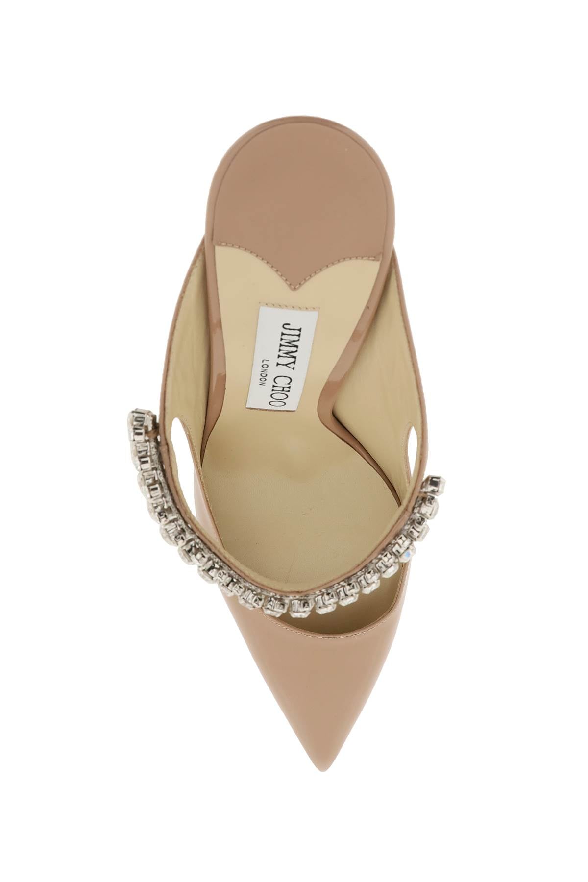 JIMMY CHOO Elegant 100 Flat with Crystal Detail