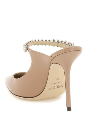 JIMMY CHOO Elegant 100 Flat with Crystal Detail