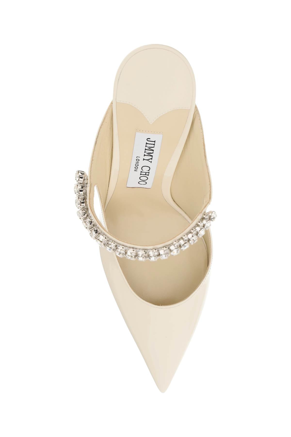 JIMMY CHOO Elegant 100 Flat with Crystal Detail