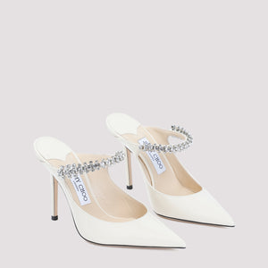 JIMMY CHOO Elegant 100 Flat with Crystal Detail