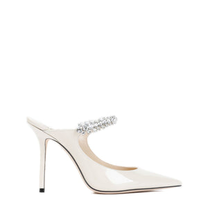 JIMMY CHOO Elegant 100 Flat with Crystal Detail